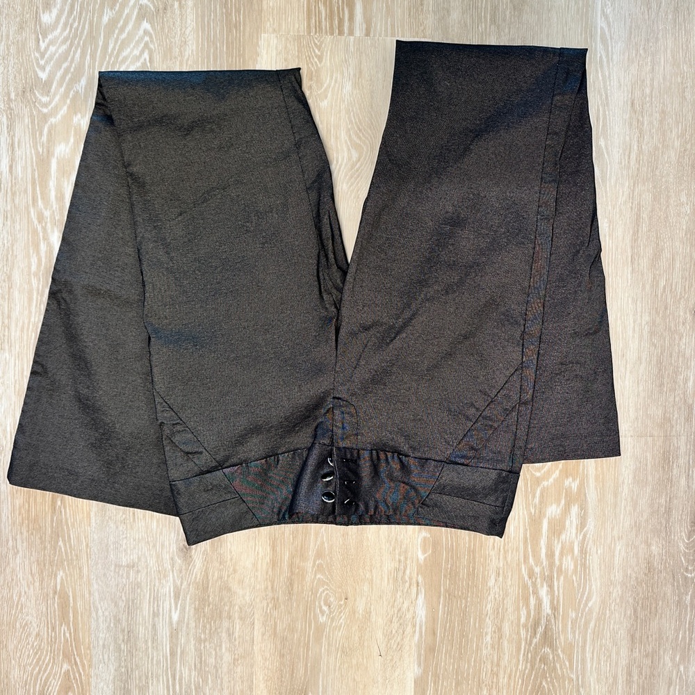 House of Harlow 1960 Charcoal Pants with Lace-Up Detail